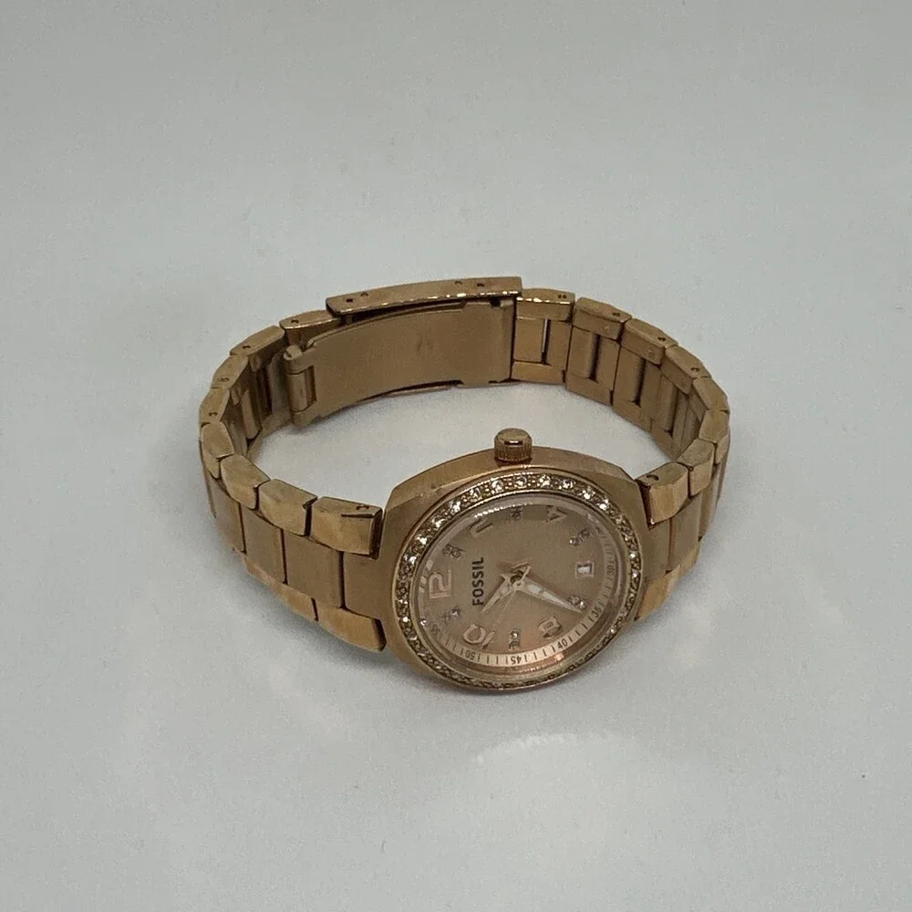 Fossil Colleague AM4508 Women's Gold Stainless Steel Analog Dial Watch HME525